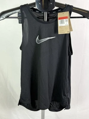 Nike Kids Girls Dri-Fit One Tank Top Training Black  Size L  New  (Item 333) - Image 1 of 3