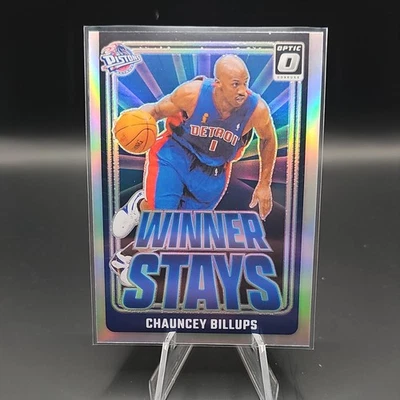 2024-25  Donruss Optic - Winner Stays Chauncey Billups #18 Pistons Silver Prizm - Image 1 of 3