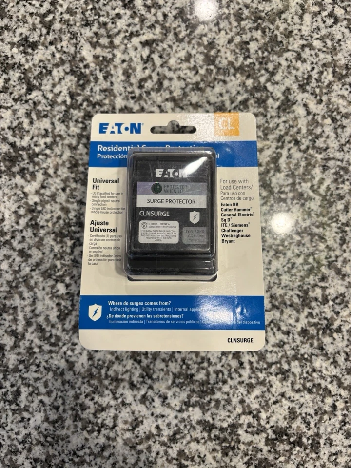 Disyuntor Eaton CLNSURGECS completo para el hogar protección contra sobretensiones Foto 1 de 2
