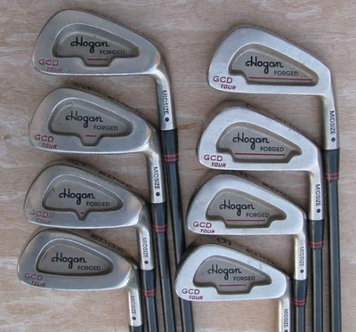 BEN HOGAN EDGE GCD TOUR MIDSIZE FORGED IRONS 3-P STIFF FLEX GRAPHITE +1.75" INCH - Image 1 of 4