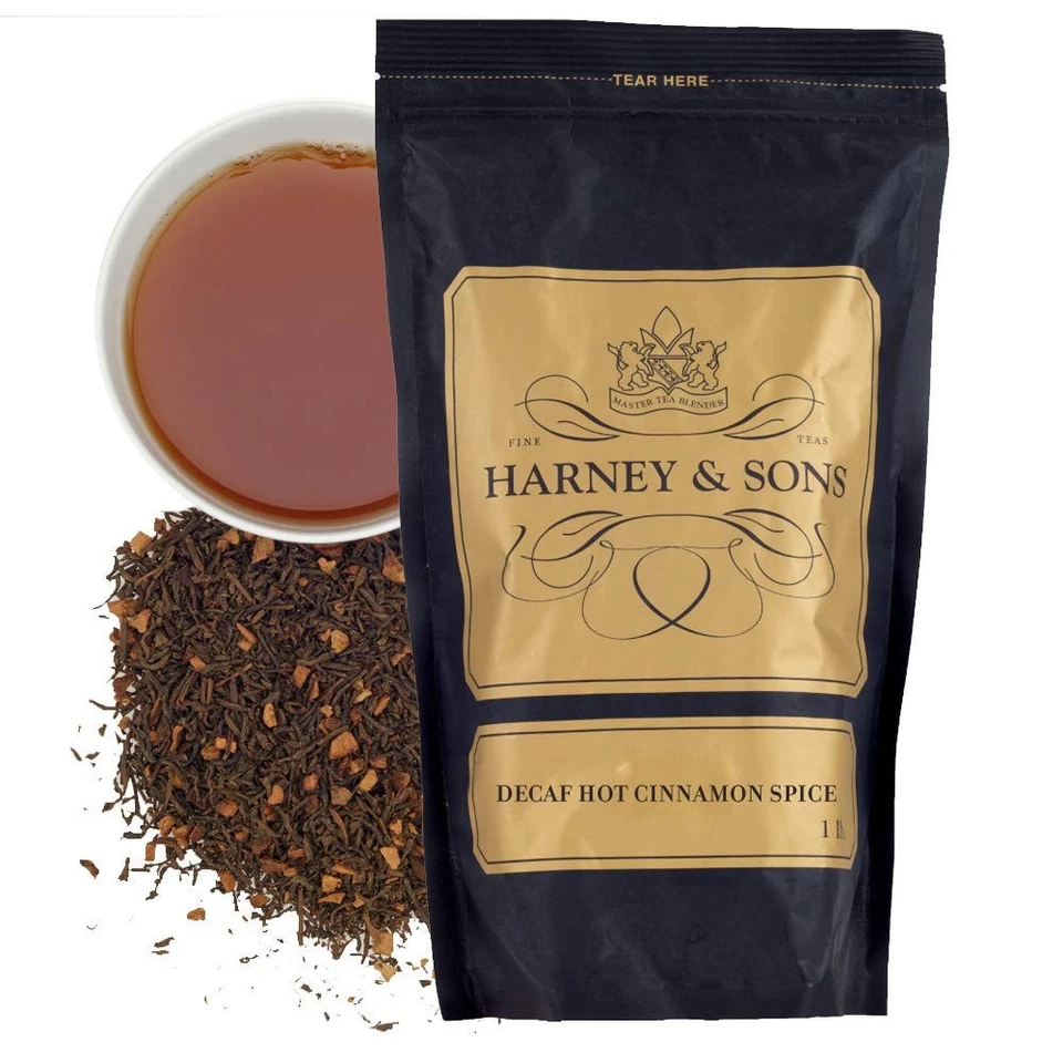 Té suelto de especias calientes descafeinado Harney & Sons, 1 libra (paquete de 1)  Foto 1 de 3