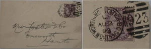 1893 Railway envelope: Worthing Station to Emsworth. Worthing Station 923 duplex - Picture 1 of 2