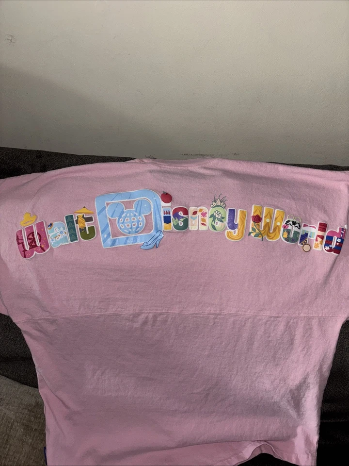 2025 Walt Disney World Princess Icons Character Pink Spirit Jersey Adult L - Image 1 of 3