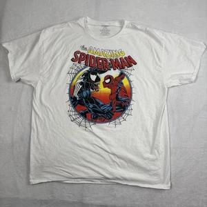 Marvel Spider-Man Venom Weiß Kurzarm Grafik Shirt Herren XL - Bild 1 von 6