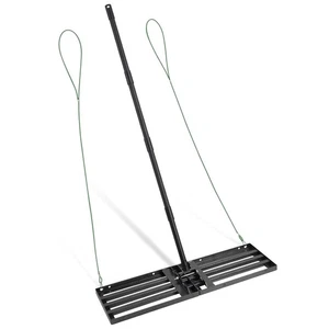 Lawn Leveling Rake 34"x9.5",Lawn Leveling Tool with 68" Long Adjustable Stain... - Picture 1 of 8
