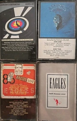 4 Eagles Tapes LIVE, HELL FREEZES OVER, GREATEST HITS 71-75, GREATEST HITS VOL 2 - Image 1 of 4