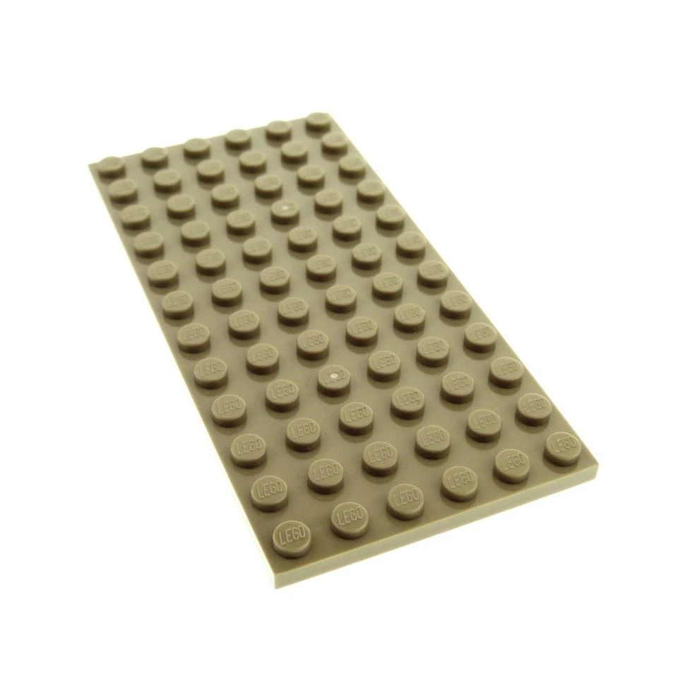 1x Lego Bau Platte 6x12 dunkel beige Basic Grundplatte 79004 7621 4266897 3028 - Bild 1 von 1