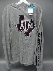 CAMISETA ADIDAS THE-GO-TO ATM TEXAS A&M LS HOMBRE GRANDE NUEVA - Imagen 1 de 1