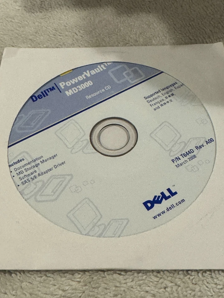 Dell PowerVault MD3000 Resource CD - NEW/SEALED!!! - Image 1 of 1