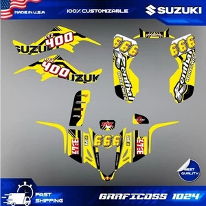 LTZ 400 Suzuki Envoltura Gráficos Pegatinas Kit Calcomanías ATV Quad 2003 - 2008 kfx 400 - Imagen 1 de 6
