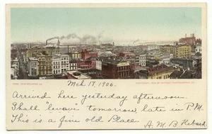 New Orleans LA c1906 Skyline View Postcard Louisiana - Picture 1 of 2