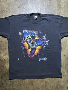 Vintage 90s Salem Orlando Magic Super Hero XL Black T Shirt Rare - Picture 1 of 7