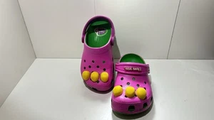 Crocs Classic Barney Clog Shoes for Kids Purple Green, Toddler Size C10 - Picture 1 of 6