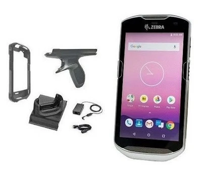 Zebra TC52 TC520K-1PEZU4P-A6 inkl. Ladestation, Rugged Boot & Triggergriff - Bild 1 von 4