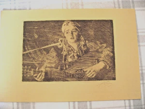 Vintage Anders Zorn Ols Maria Bengtsons Lito AB Lithograph Signed 1926 - Picture 1 of 4