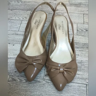 Anne Klein Patent Leather Kitten Heels Size 6 - Image 1 of 4