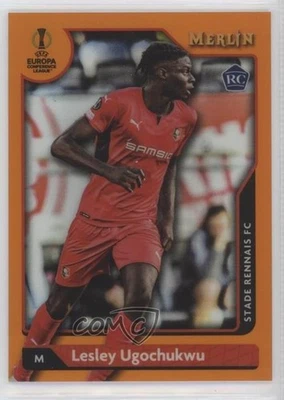 2021-22 Topps Merlin Collection Chrome UCL /25 Lesley Ugochukwu #8 Rookie RC - Image 1 of 2