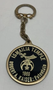 1969 Ismailia Temple Robert A Kaiser : Potentate Vintage Keychain - Picture 1 of 5