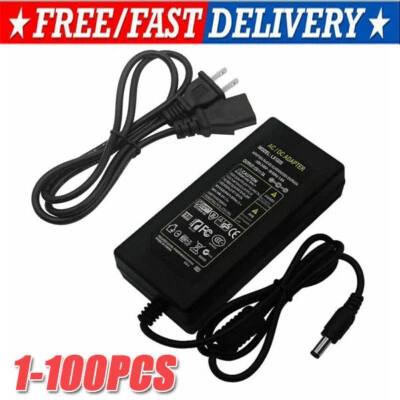 12V 5A 5 AMP 60W DC Power Supply Adapter Transformer LED Strip CCTV PC 5050 USA - Image 1 of 4