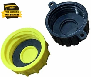 Gas Can Cap - Solid Base Gas Can Cap Replacement (1-Coarse and 1-Fine Thread) -  - Picture 1 of 5
