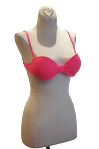 VOLCOM Underwire and Padded swim top Adjustable Strap SWIM Bikini Hot Pink - Picture 1 of 4