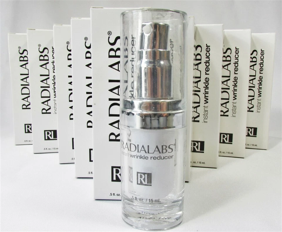 3x Radialabs Instant Wrinkle Reducer Cream .5 Oz Anti Aging Wrinkling Face 15 Ml