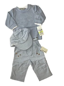 NWT! Boy's Baby Gues 3 PC Outfit!  FREE SHIP!  Size 6-9 Months - Picture 1 of 1