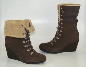 Timberland Earthkeepers Meridien Fold Down Boots Size 41 US 9,5 Ankle Women - Picture 1 of 8