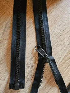 1x 10 mm Teilbaren Marken Vislon Zelt Reißverschluß 230 cm Lang Schwarz  (1SZ250 - Picture 1 of 1