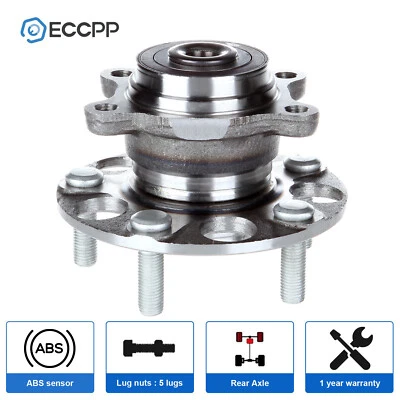 Cojinete de cubo de rueda trasero de 1 pieza para Honda Civic DX LX 1,8 L 2006 2007 2008-2011 con ABS Foto 1 de 4