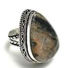 Jasper Ethnic Handmade Antique Design Ring Jewelry Us Size-8 Rr 1384