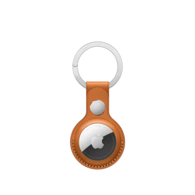 Кожаное кольцо для ключей Apple AirTag - золотисто-коричневое MMFA3ZM/A - Изображение 1 из 4
