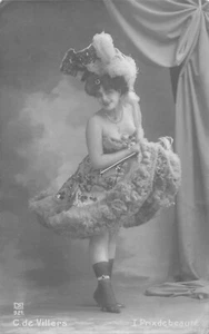CPA CELEBRITE C.DE VILLERS PRIX DE BEAUTE/ARTISTE DE CABARET /FEMME /ART NOUVEAU - Picture 1 of 1