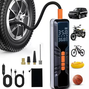 Tire Inflator Portable Air Compressor 150PSI Electric Cordless Air Pump w/ Light - Picture 1 of 16