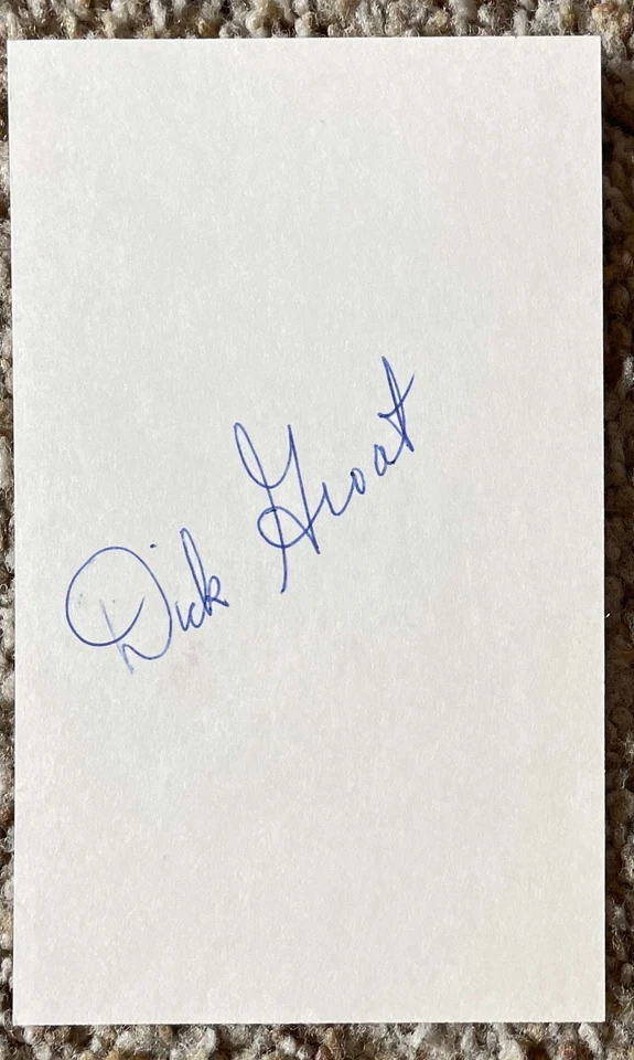 Dick Groat signed card - Pirates Cardinals debut 1952 - - Image 1 of 1