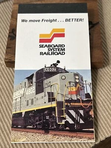 Blocco note 40 pagine Seaboard System ufficio ferroviario vintage! - Foto 1 di 5