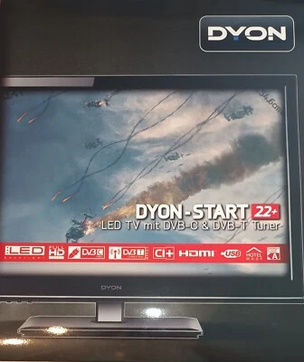 DYON Start 21,5"/54,6cm TV LED FULL HD 1080p HDMI DVB-C DVB-T TV a schermo piatto - Immagine 1 di 4