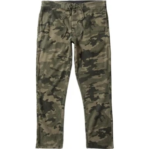 Vissla Eco-Zy Sofa Surfer Fleece Pants Kids Boys XL Green Camo NEW - Picture 1 of 8