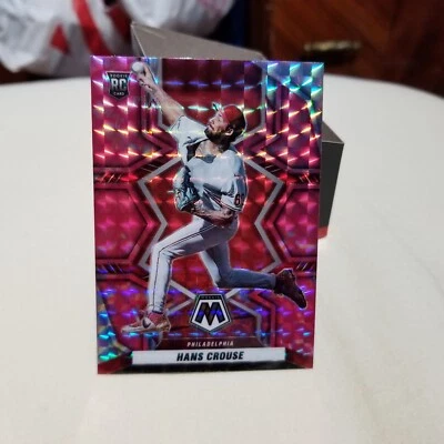 Hans Crouse 2022 Mosaic Baseball Pink Camo Prizm Rookie Card #236 - Image 1 of 2