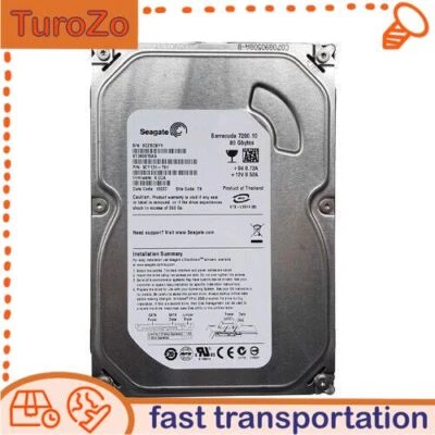 Original Seagate Barracuda 80GB 7200.10 ST380815AS SATA 3.5" HDD Hard Disk Drive - Image 1 of 4