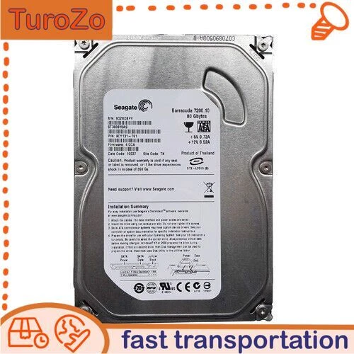 Original Seagate Barracuda 80GB 7200.10 ST380815AS SATA 3.5" HDD Hard Disk Drive - Image 1 of 4
