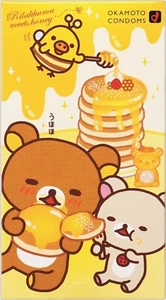 Okamoto Rilakkuma Condom Love Love Hot 10pcs Latex Jelly JAPAN - Picture 1 of 1
