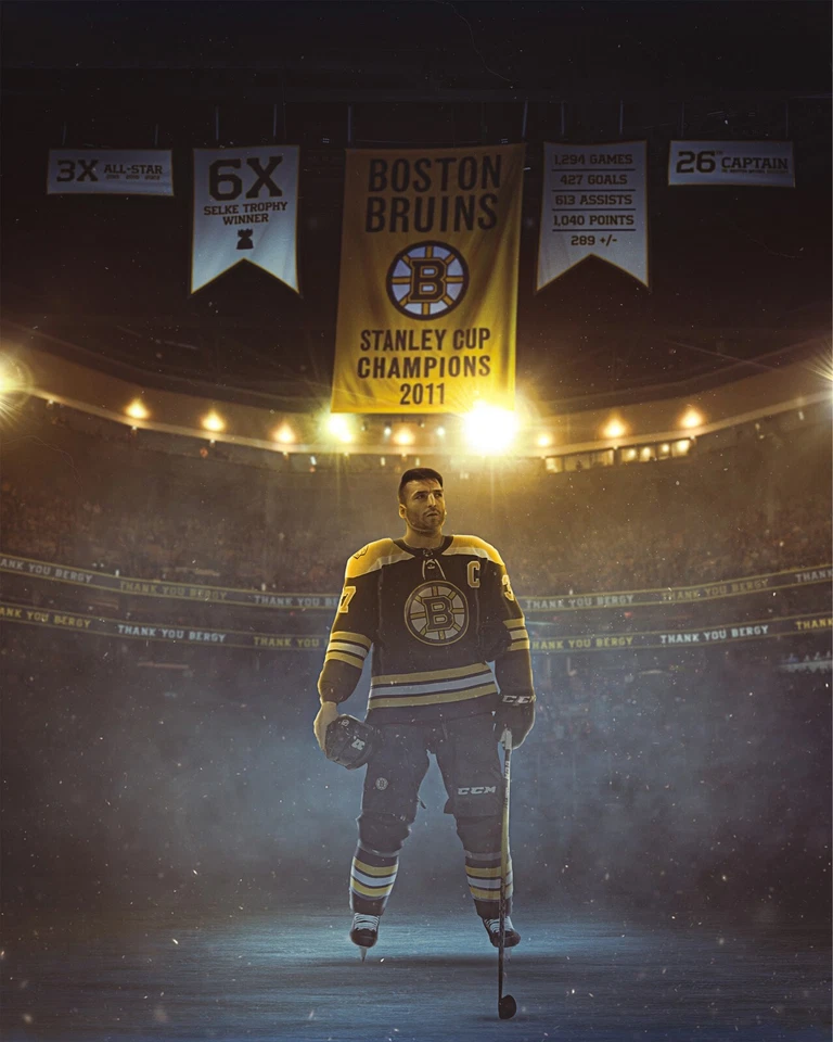 Patrice Bergeron Accolades Collage Boston Bruins 8x10 NHL Photo - Image 1 of 1