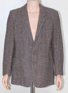 Vintage Moda Tallia Creazoni Hamer's Brown Tweed Wool Blazer Men's 42 L - Picture 1 of 21
