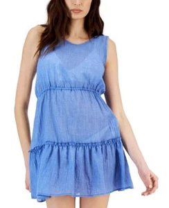 Vestido para mujer J Valdi Chambray Breeze con volantes bajos para nadar talla S - Imagen 1 de 1