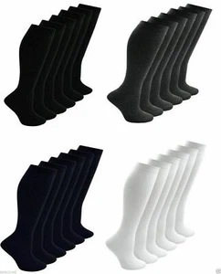 1,3,6 PAAR KNIEHOHE SOCKEN MÄDCHEN LANGE SOCKEN SCHULKNIELÄNGE SOCKEN ALLE GRÖSSEN - Bild 1 von 5