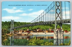 CARTOLINA MARYSVILLE BRIDGE MARYSVILLE KY - Foto 1 di 2