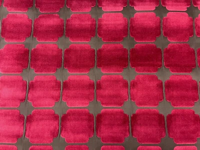 2.625 yards Kravet Couture Modernity Raspberry Velvet Upholstery Fabric 31274.61 - Image 1 of 4