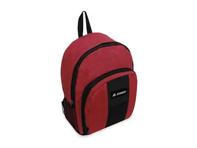 Mochila Everest 17" con Bolsillos Frontales y Laterales Borgoña/Negro Todas las Edades Unisex B... Foto 1 de 4