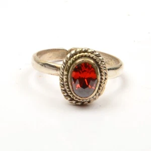 Natural Best Garnet Stone Ring, 925 Silver Ring Oval Shape 4.50 US Jewellry Ring - Picture 1 of 4